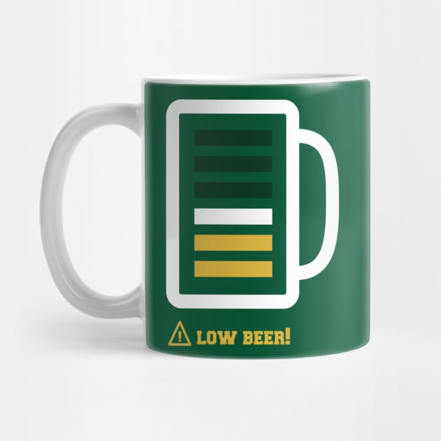 Low Beer Alert Shirt for Beer Lovers St Patricks Day Gift by vo_maria